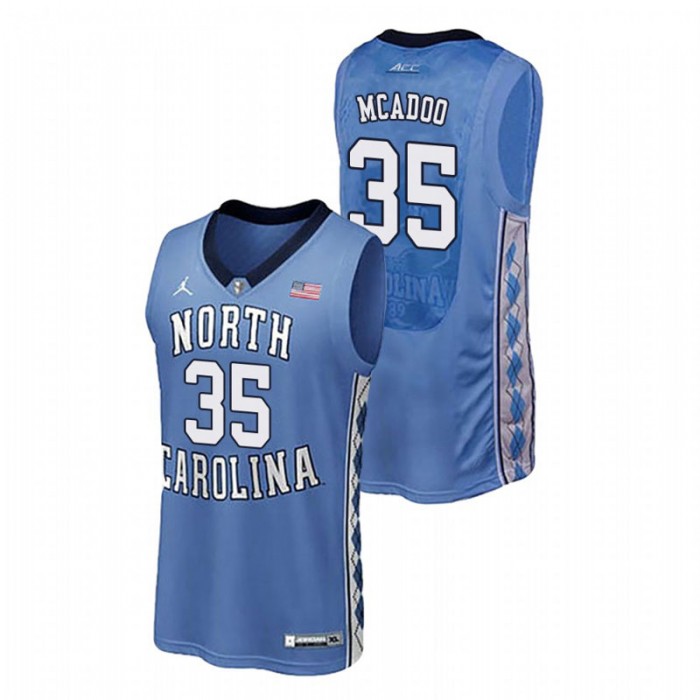 North Carolina Tar Heels College Basketball Royal Ryan McAdoo Authentic Performace Jersey For Men