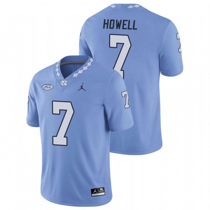 North Carolina Tar Heels Sam Howell Replica Football Game Jersey For Men Carolina Blue
