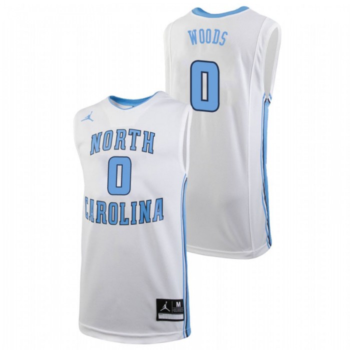 North Carolina Tar Heels College Basketball White Seventh Woods Replica Jersey For Men