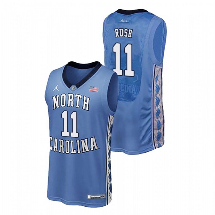 North Carolina Tar Heels College Basketball Royal Shea Rush Authentic Performace Jersey For Men