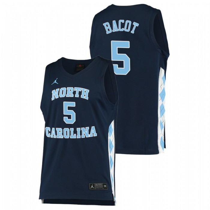 North Carolina Tar Heels College Basketball Armando Bacot Alternate Jersey Navy Men