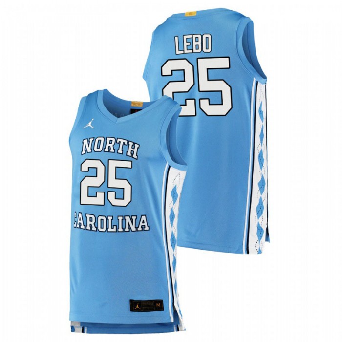 North Carolina Tar Heels Authentic Creighton Lebo College Basketball Jersey Blue Men
