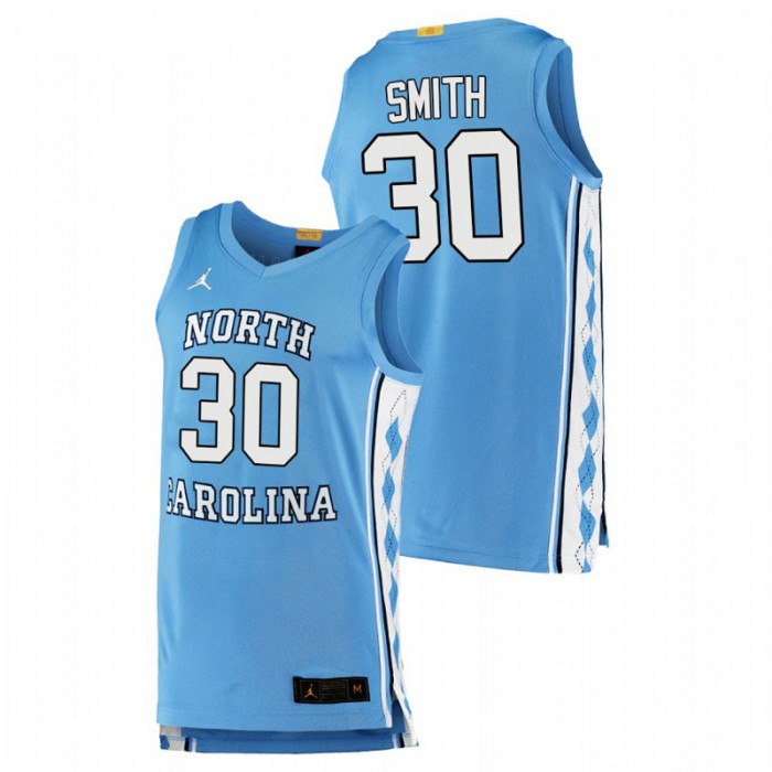 North Carolina Tar Heels Authentic K.J. Smith College Basketball Jersey Blue Men