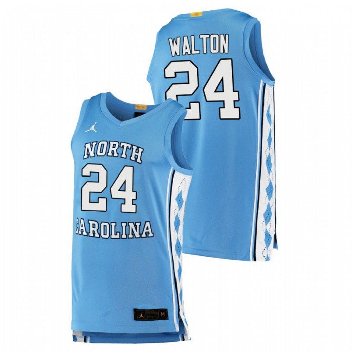 North Carolina Tar Heels Authentic Kerwin Walton College Basketball Jersey Blue Men