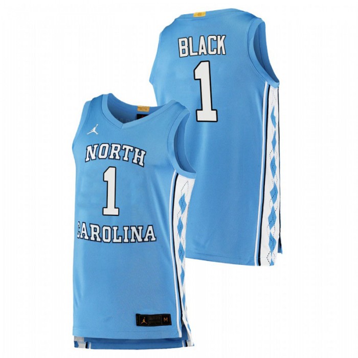 North Carolina Tar Heels Authentic Leaky Black College Basketball Jersey Blue Men