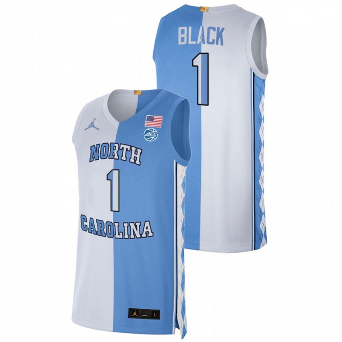North Carolina Tar Heels Split Edition Leaky Black Special Jersey Blue White Men