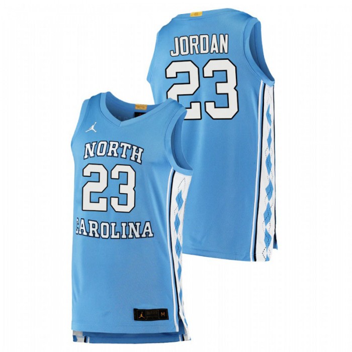 North Carolina Tar Heels Authentic Michael Jordan College Basketball Jersey Blue Men