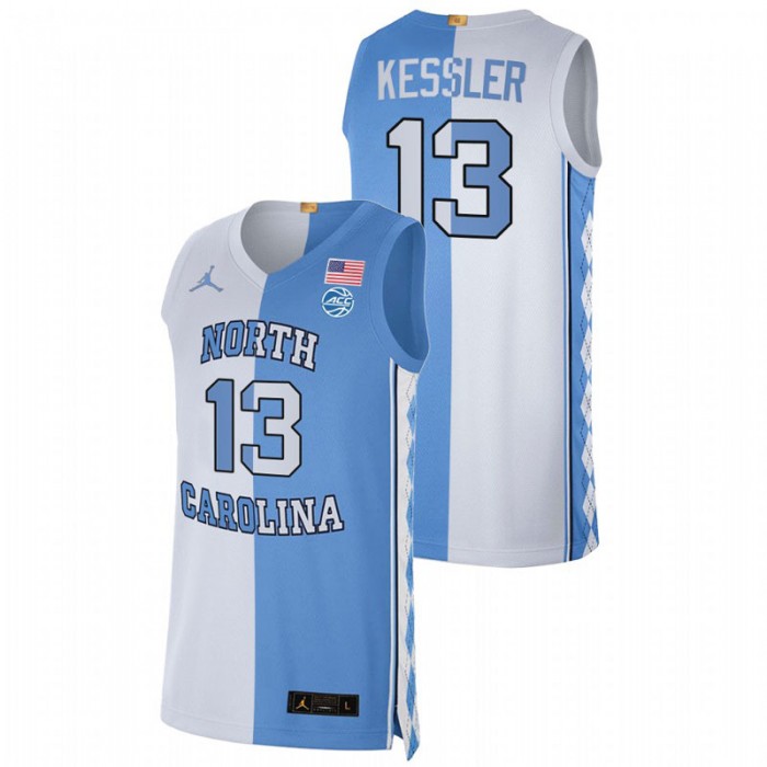 North Carolina Tar Heels Split Edition Walker Kessler Special Jersey Blue White Men