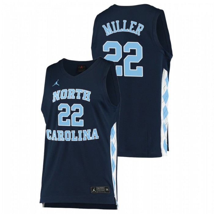 North Carolina Tar Heels College Basketball Walker Miller Alternate Jersey Navy Men