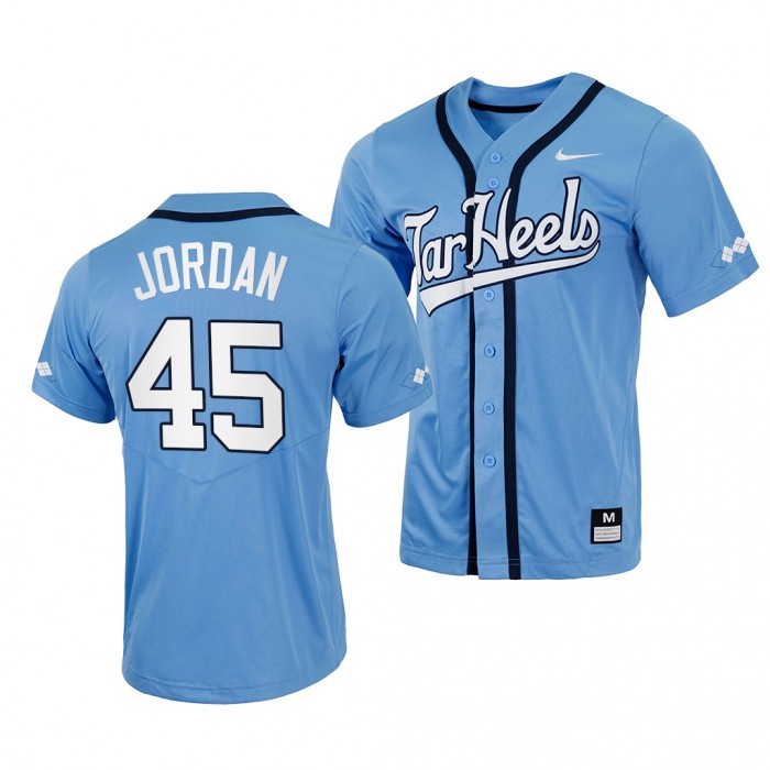 North Carolina Tar Heels Michael Jordan 2022 College Baseball Blue #45 Jersey