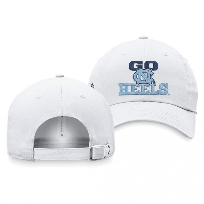 North Carolina Tar Heels 2022 March Madness Final Four Top Of The World Crew Adjustable Hat White