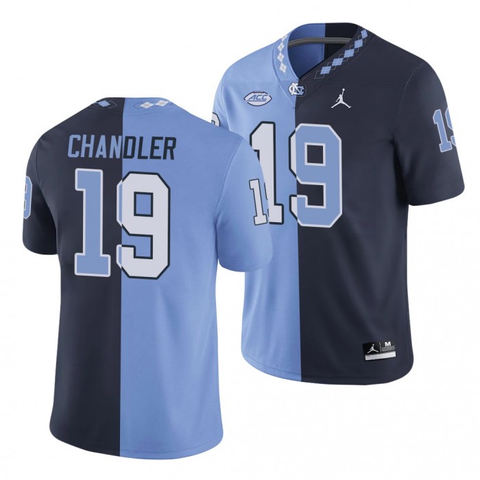 North Carolina Tar Heels Ty Chandler Split Edition Jersey-Navy Blue