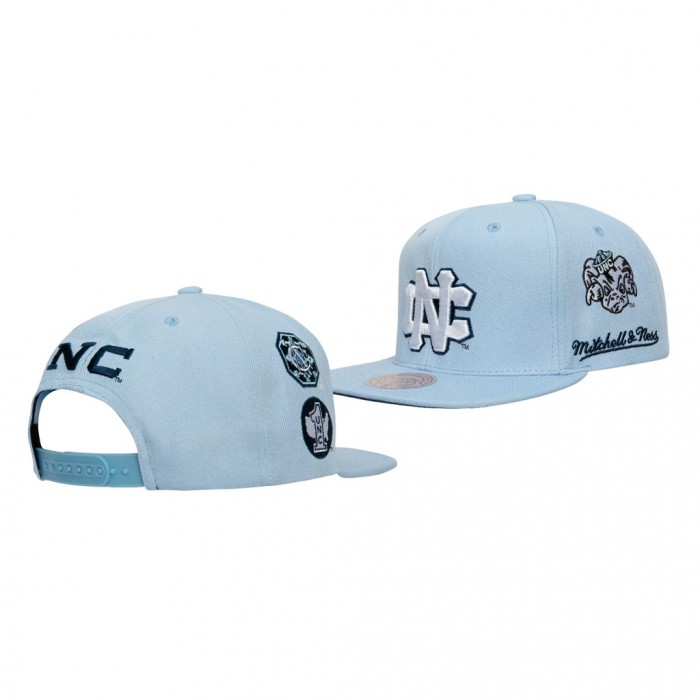 North Carolina Tar Heels Champ City Mitchell Ness Snapback Hat Blue