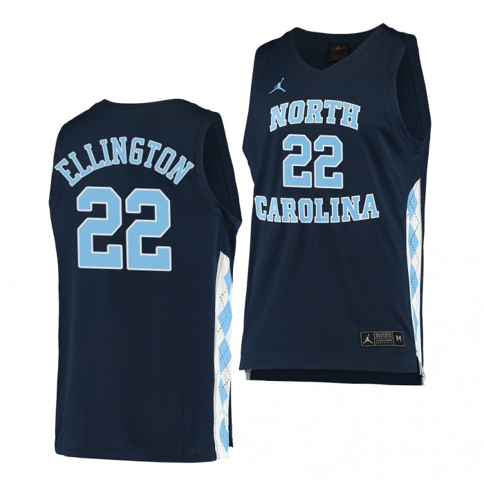 North Carolina Tar Heels Wayne Ellington #22 Navy Alternate Jersey College Basketball