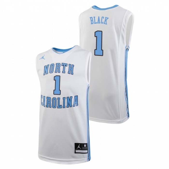 Youth North Carolina Tar Heels College Basketball White Leaky Black Replica Jersey