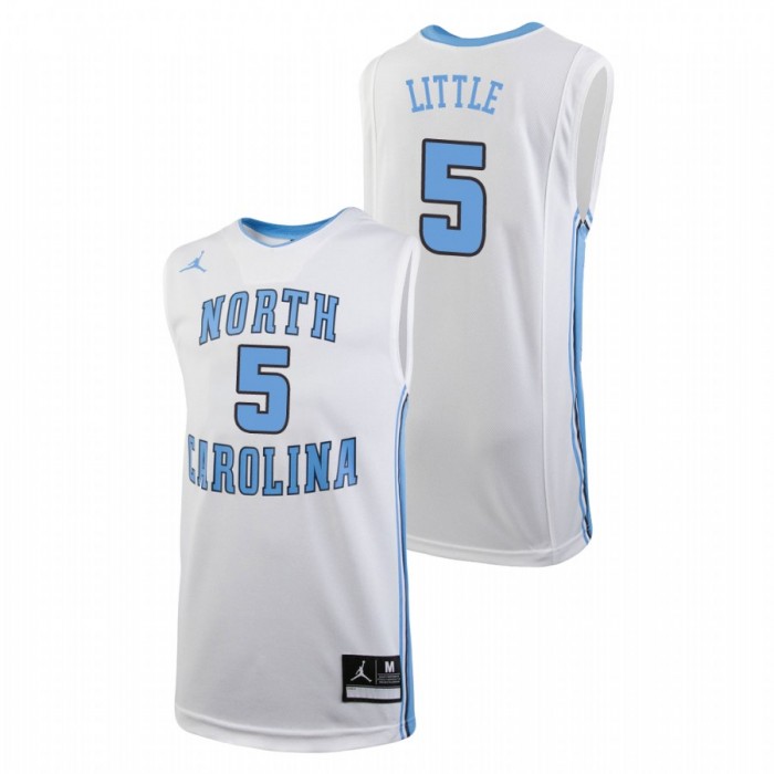 Youth North Carolina Tar Heels College Basketball White Nassir Little Replica Jersey