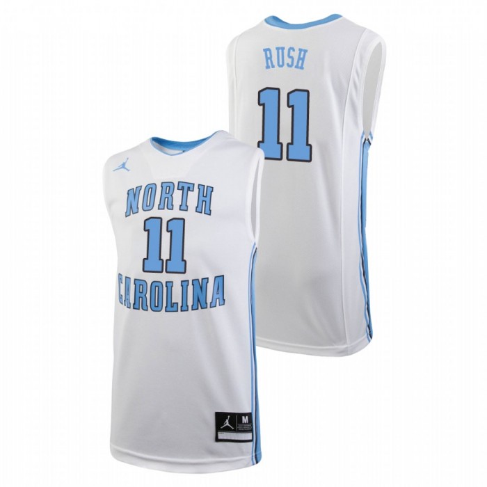 Youth North Carolina Tar Heels College Basketball White Shea Rush Replica Jersey