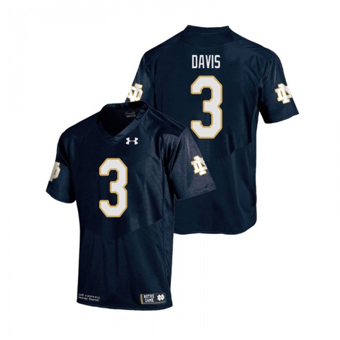 Avery Davis For Men Notre Dame Fighting Irish Navy College Football Replica Jersey