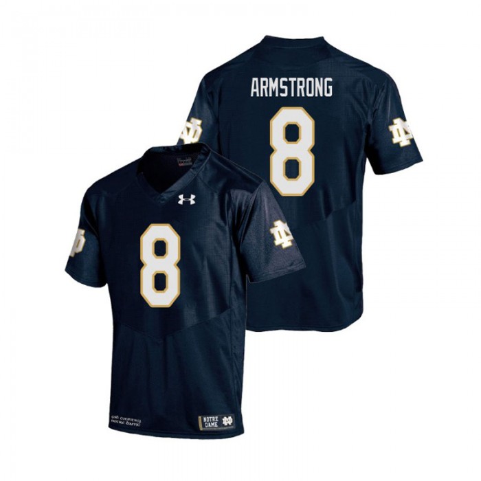 Jafar Armstrong For Men Notre Dame Fighting Irish Navy College Football Replica Jersey
