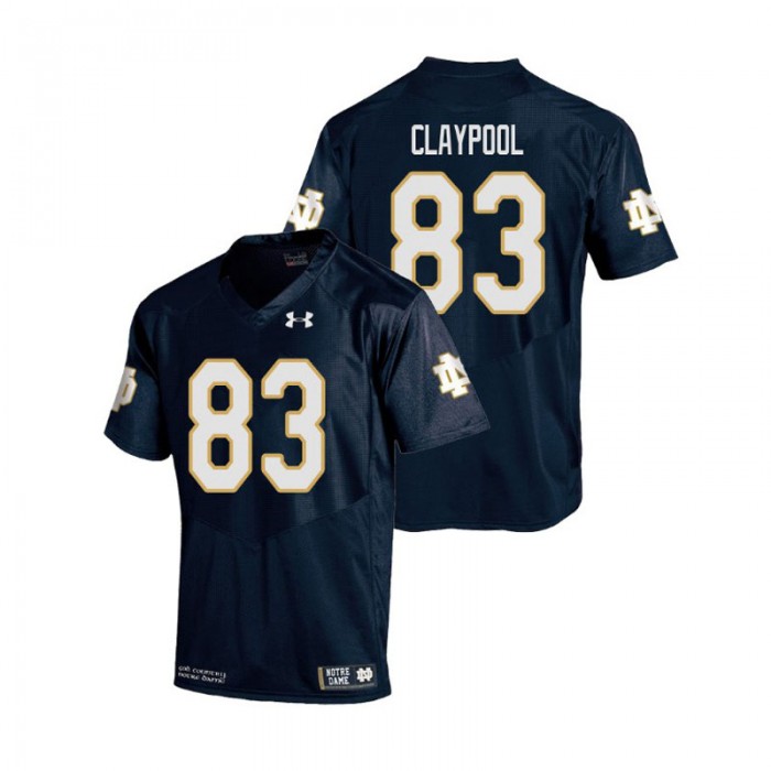 Chase Claypool For Men Notre Dame Fighting Irish Navy College Football Replica Jersey
