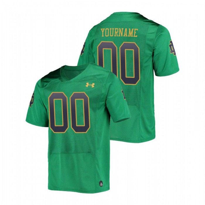 Custom Notre Dame Fighting Irish College Football Green Replica Jersey