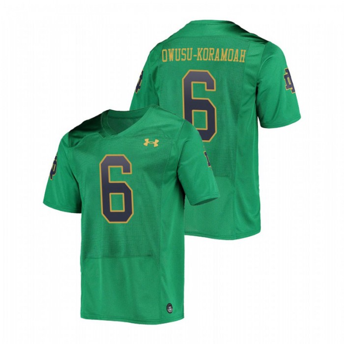 Jeremiah Owusu-Koramoah Notre Dame Fighting Irish Replica Green College Football Jersey