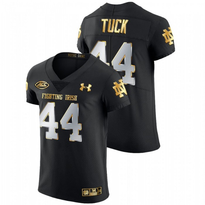 Justin Tuck Notre Dame Fighting Irish Golden Edition Black Authentic Jersey