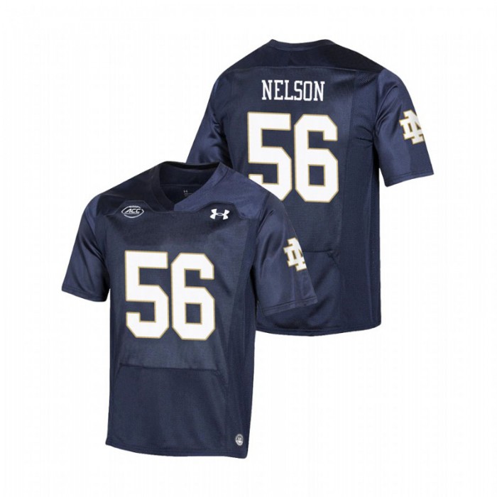 Quenton Nelson Notre Dame Fighting Irish Replica Navy College Football Playoff Jersey