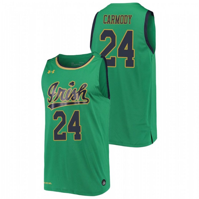 Notre Dame Fighting Irish Robby Carmody Jersey College Basketball Kelly Green Replica For Men