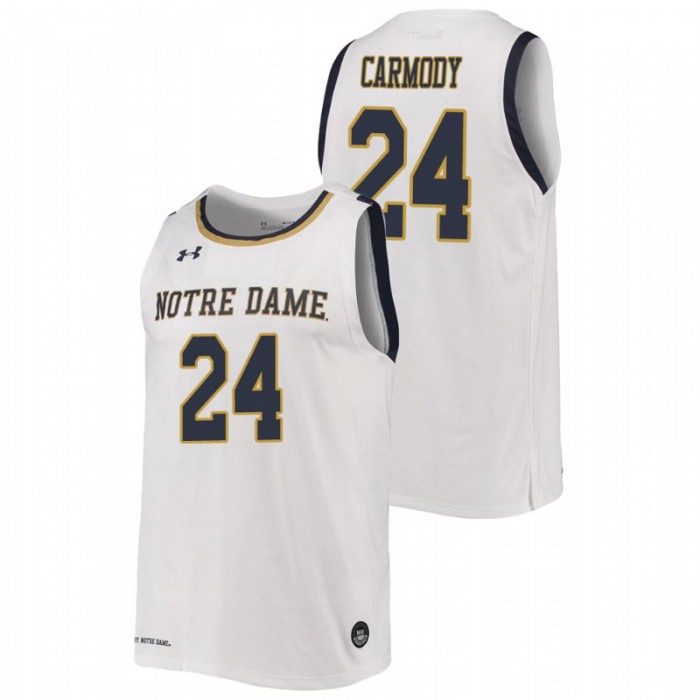 Notre Dame Fighting Irish Robby Carmody Jersey College Basketball White Replica For Men