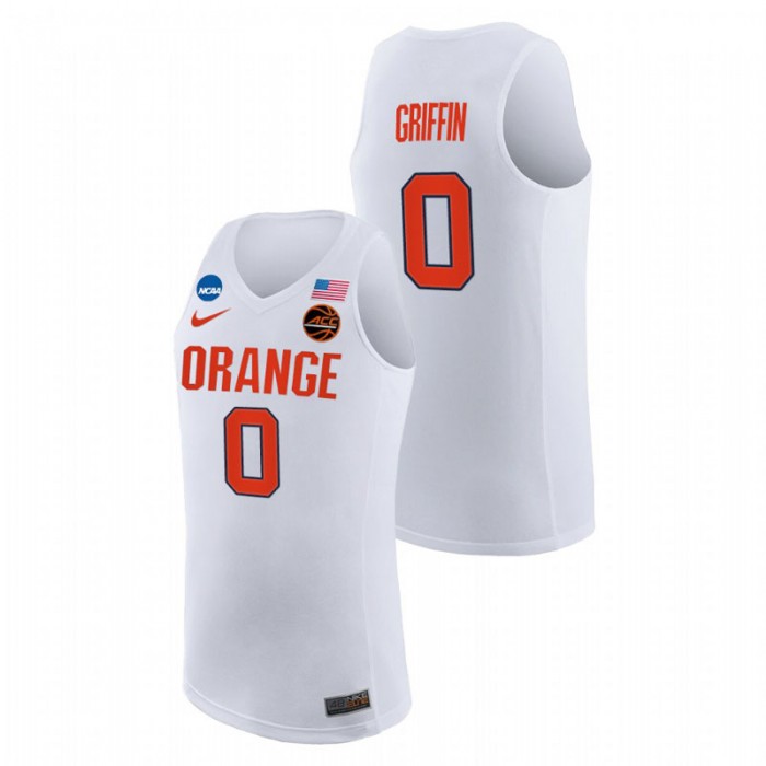 Syracuse Orange Alan Griffin Replica College Basketball Jersey White For Men
