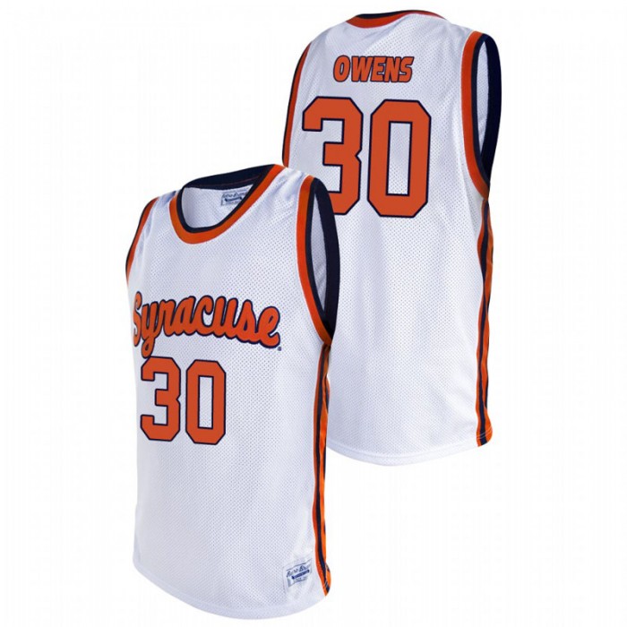 Syracuse Orange Alumni Billy Owens Basketball Jersey White For Men