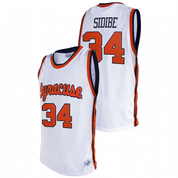 Syracuse Orange Bourama Sidibe College Basketball Original Retro Jersey White For Men