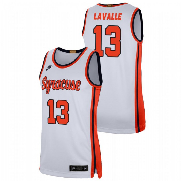 Syracuse Orange Chris LaValle College Basketball Swingman Player Jersey White For Men