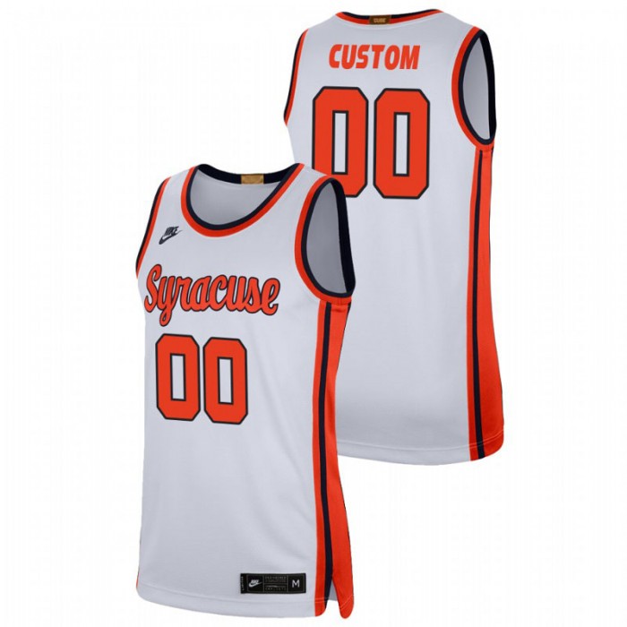 Syracuse Orange Custom College Basketball Swingman Player Jersey White For Men