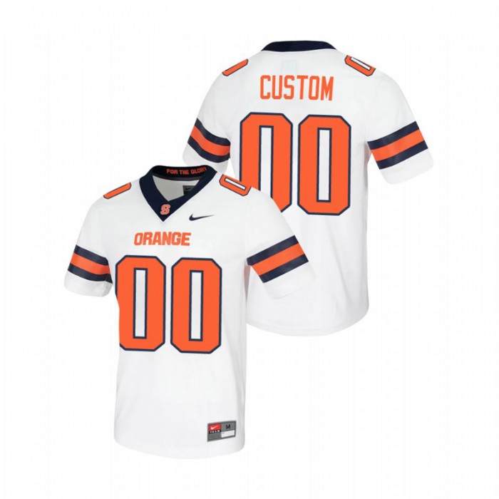 Custom Syracuse Orange Untouchable White Game Jersey