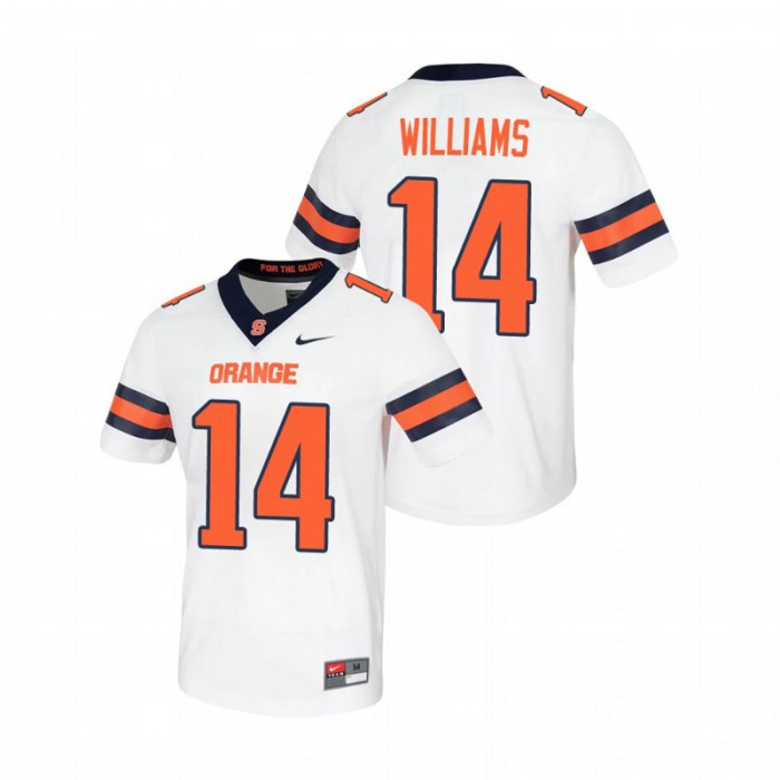 Garrett Williams Syracuse Orange Untouchable White Game Jersey