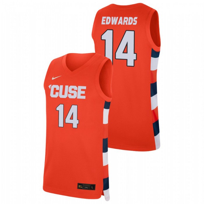 Syracuse Orange Jesse Edwards Jersey College Baketball Orange Replica For Men