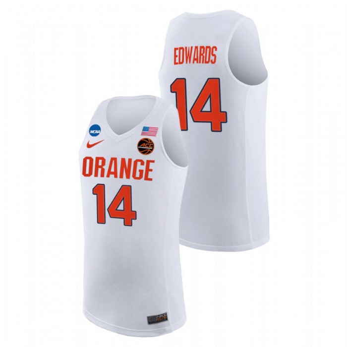 Syracuse Orange Jesse Edwards Replica College Basketball Jersey White For Men