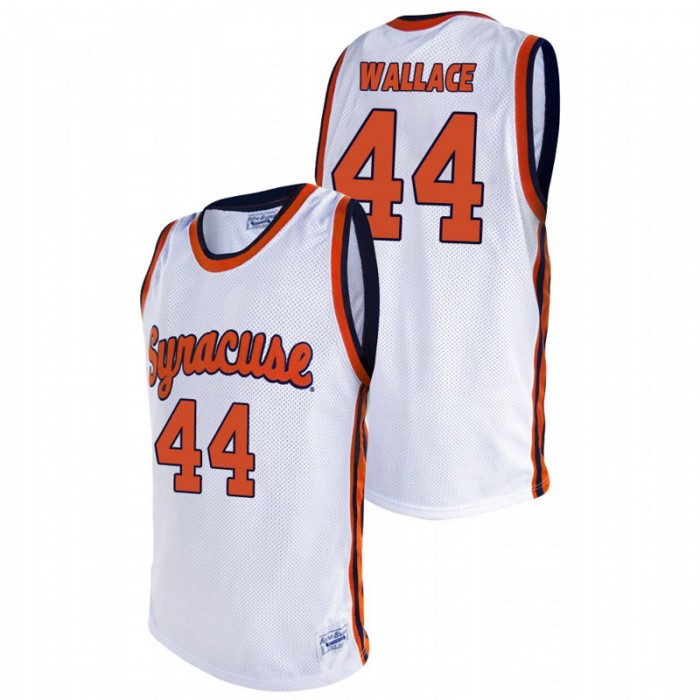 Syracuse Orange Alumni John Wallace Basketball Jersey White For Men