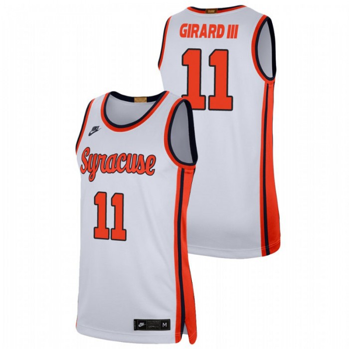 Syracuse Orange Joseph Girard III Jersey College Baketball White Retro Limited For Men