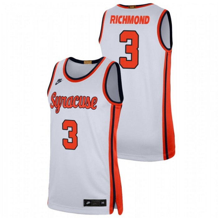 Syracuse Orange Kadary Richmond College Basketball Swingman Player Jersey White For Men