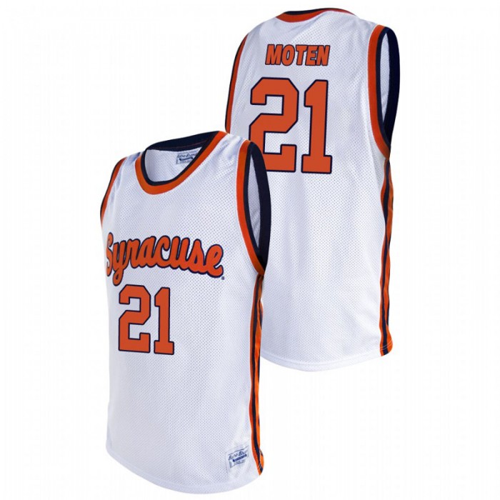Syracuse Orange Alumni Lawrence Moten Basketball Jersey White For Men