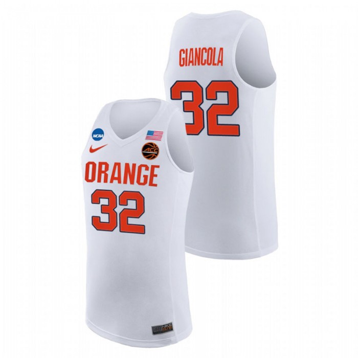 Syracuse Orange Nick Giancola Replica College Basketball Jersey White For Men