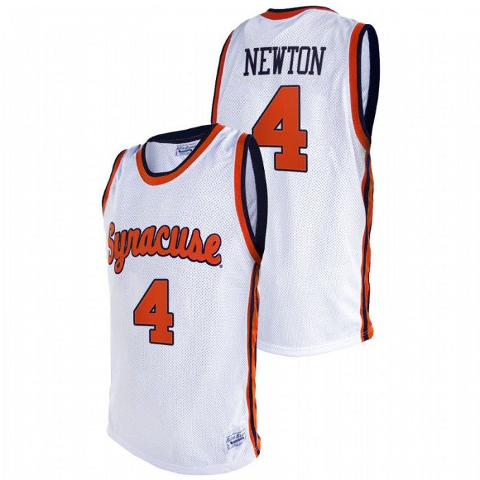 Syracuse Orange Woody Newton College Basketball Original Retro Jersey White For Men