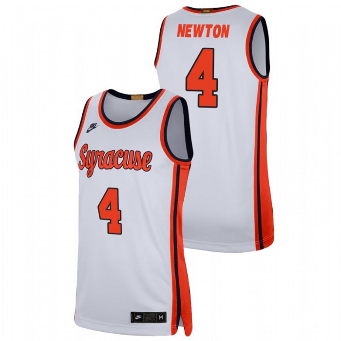 Syracuse Orange Woody Newton College Basketball Swingman Player Jersey White For Men