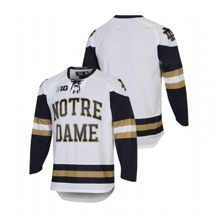 Notre Dame Fighting Irish Replica White College Hockey Jersey