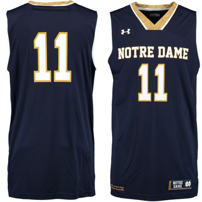 Notre Dame Fighting Irish #11 Navy Basketball For Men Jersey