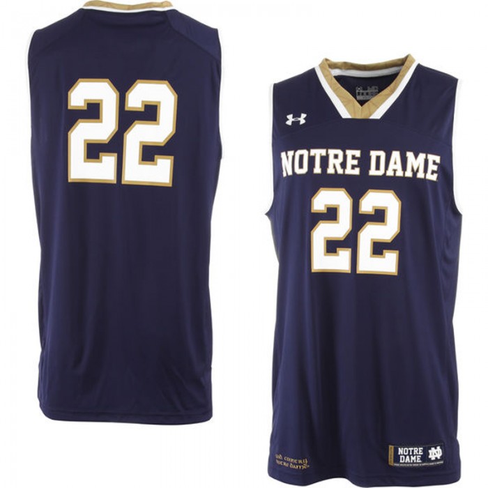 Notre Dame Fighting Irish #22 Navy Basketball For Men Jersey