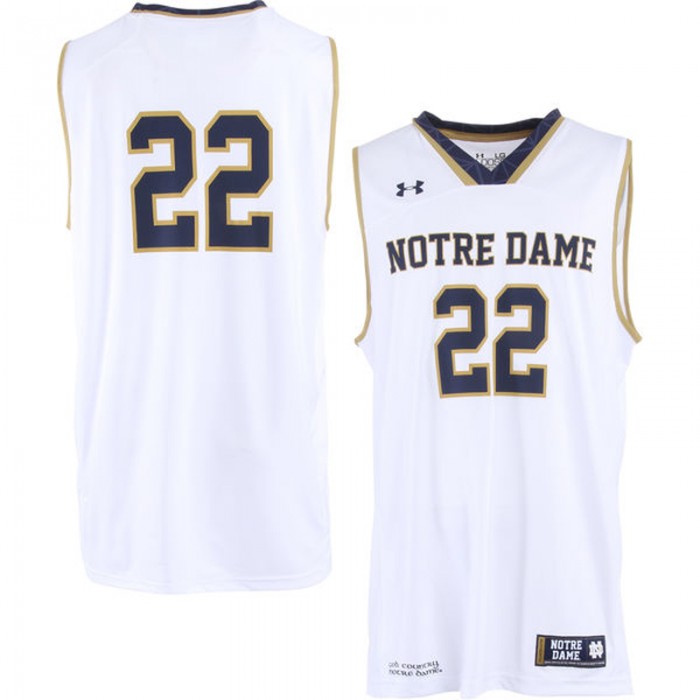 Notre Dame Fighting Irish #22 White Basketball For Men Jersey